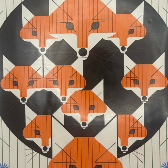 Charley Harper West Elm Foxsimilies Fox Tray MCM - Picture 3 of 8